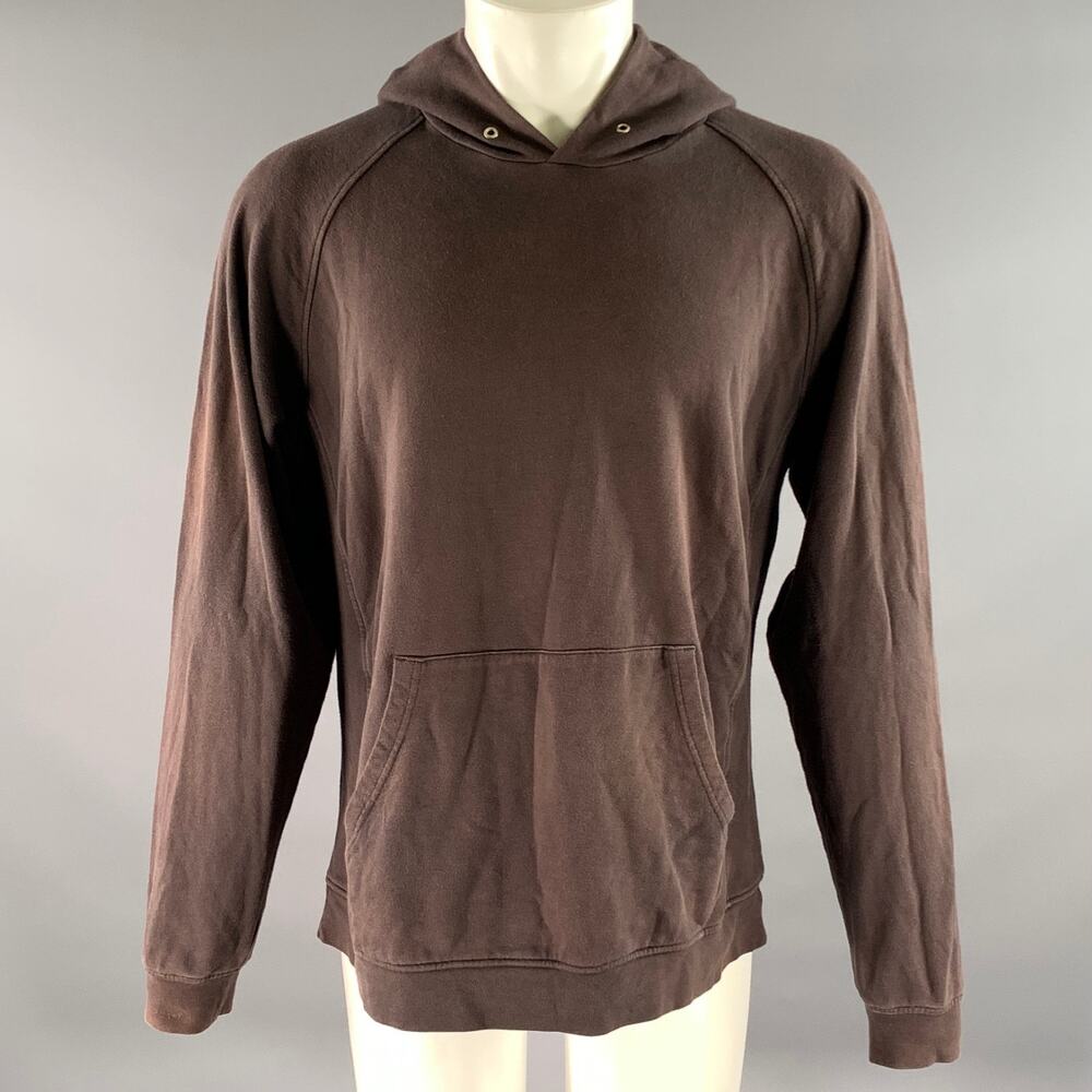 VISVIM Size XL Grey Wash Cotton Hoodie Sweatshirt